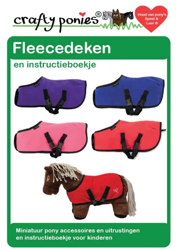 Crafty Ponies Deken Set Fleecedeken en Halster voor Paarden Knuffel bij Grasonderjevoeten (2)
