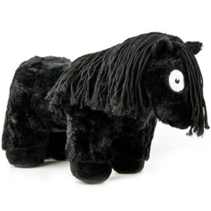 Crafty Pony Veulen Knuffel Zwart met Zwarte Manen