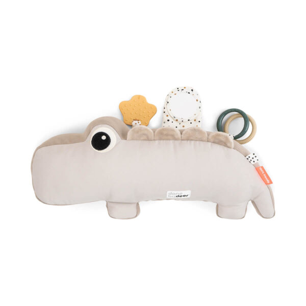 Done by Deer Tummy Time Activityknuffel Croco Sand Beige 5712643039655