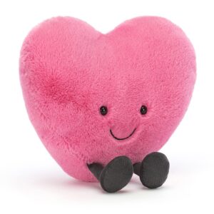 Jellycat Amuseable Knuffel Hartje - Pink Heart Large A3PH - (1)