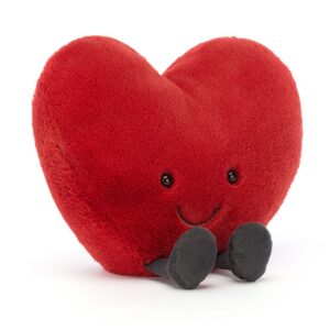 Jellycat Amuseable Knuffel Hartje - Red Heart Large - A3RH - (1)