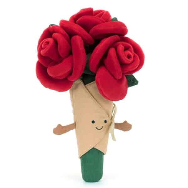 Jellycat Amuseables Knuffel Boeket Rode Rozen Rose Bouquet 670983159455