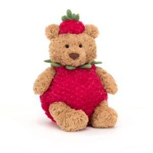 Jellycat Bartholomew Bear Strawberry 670983153446