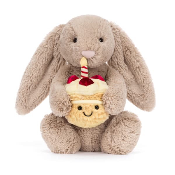 Jellycat Bashful Knuffel Konijn Beige Bunny Birthday 670983160215 - BAS3BEBB (1)