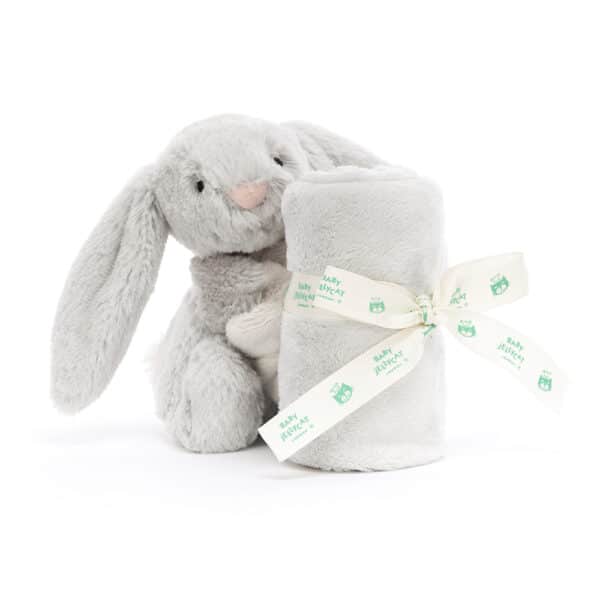 Jellycat Bashful Knuffeldoek Soother Konijn Silver Bunny 670983153231