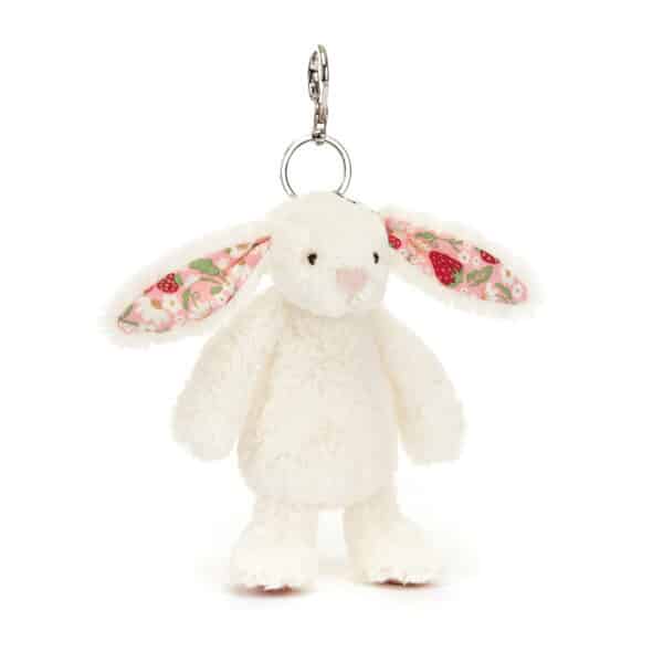 Jellycat Bashful Sleutelhanger Konijn Blossom Cream Bunny Berry Bag Charm 670983159752 - BAS4MSBC (2)