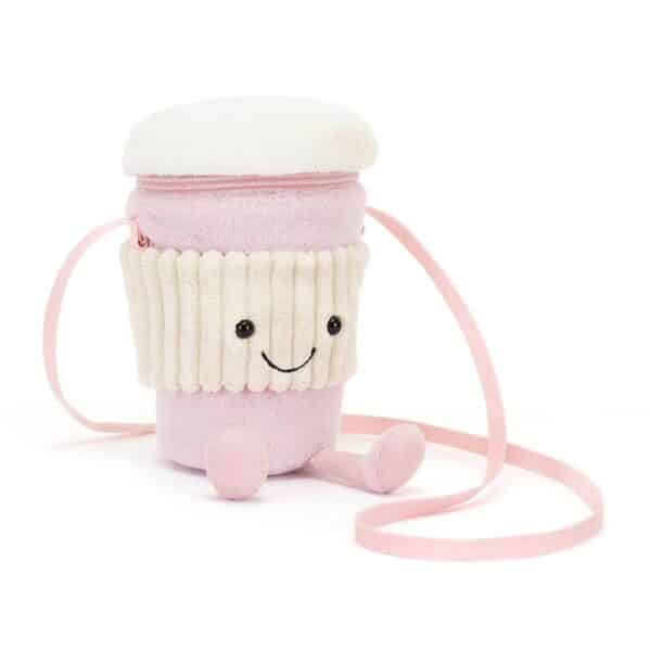 Jellycat Coffee to Go Pink Bag Tas 670983148022