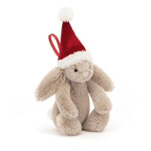 Jellycat Kerst Knuffel Bashful Christmas Bunny Decoration 670983158137 (1)