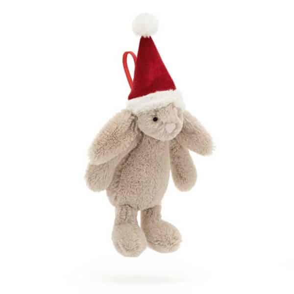 Jellycat Kerst Knuffel Bashful Christmas Bunny Decoration 670983158137 (1)