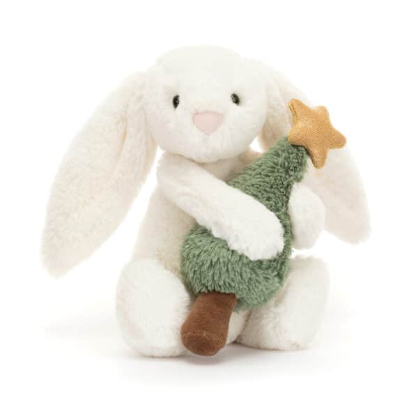 Jellycat Knuffel Bashful Kerst Konijn met Kerstboom 670983155174