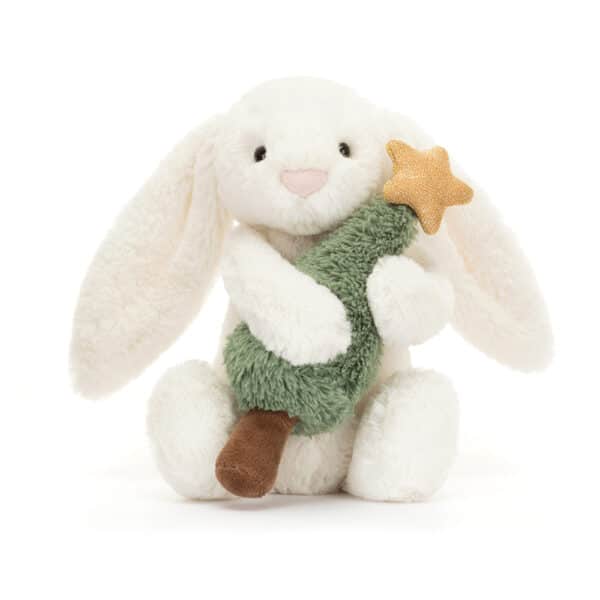 Jellycat Knuffel Bashful Kerst Konijn met Kerstboom 670983155174