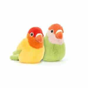 Jellycat Knuffel Vogel Lovebirds - A pair of Lovely Lovebirds - LOV3B (1)