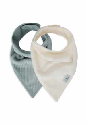 Jollein Slab Bandana Velvet Rib Sea Green Ivory (set van 2) 8717329384736