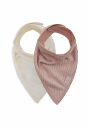 Jollein Slab Bandana Velvet Rib Wilde Rose Ivory (set van 2) 8717329384729