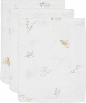 Jollein Washandjes Hydrofiel Lovely Birds (set van 3) 8717329388116