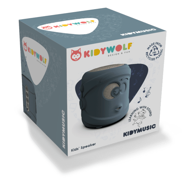 Kidywolf Kidymusic Bluetooth Speaker Nova Blauw 5407009180736