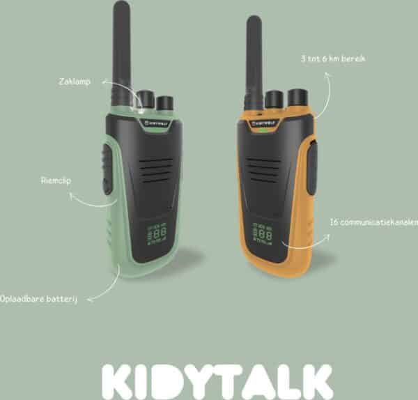 Kidywolf Kidytalk Walkie Talkie Roze Cyaan 5407009181597