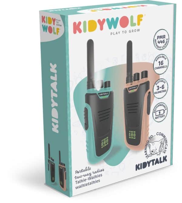 Kidywolf Kidytalk Walkie Talkie Roze Cyaan 5407009181597