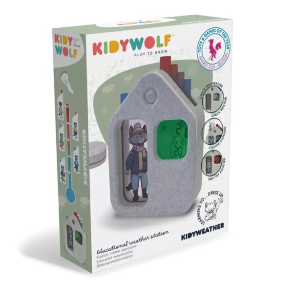 Kidywolf Weerstation met Buitensensor Kidyweather 5407009181764