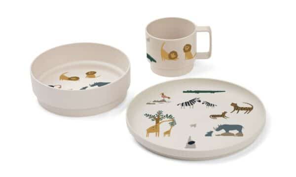 Liewood Kinderservies Set Archi All Together Sandy 5715493378714