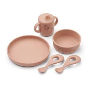 Liewood Kinderservies Set Ryle Unicorn Pale Tuscany 5715493377335