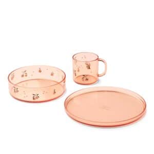 Liewood Kinderservies Set Siva Tritan Peach Sea Shell 5715493439941