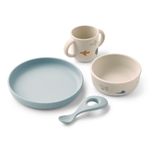 Liewood Kinderservies Set Vivi Aviator Ecru 5715493450540