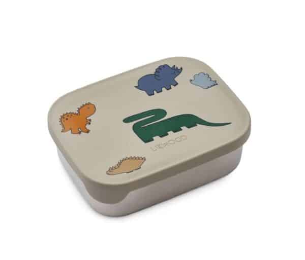 Liewood Lunchtrommel RVS Arthur Dinosaurs Mist 5715493337254