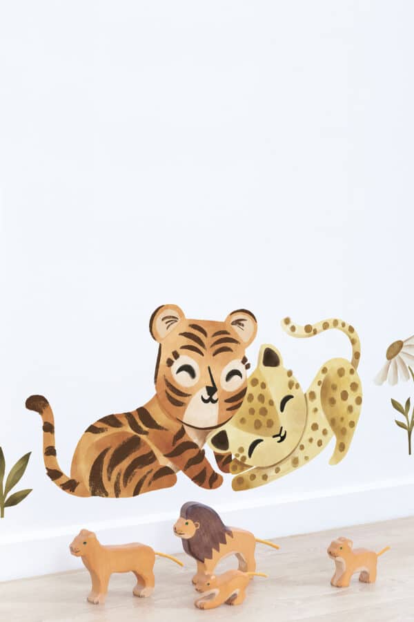 Lilipinso Felidae Muurstickers - Tiger and Cheetah S1518 (2)