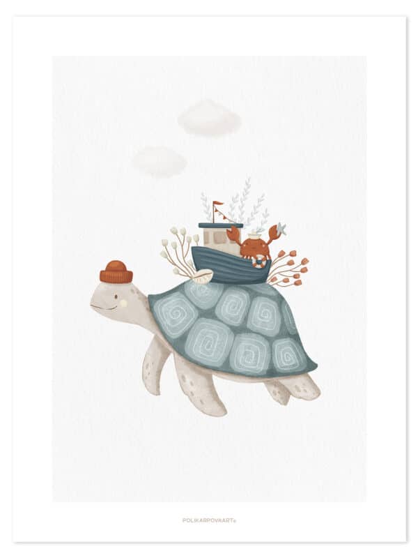 Lilipinso Lotan Poster The Turtle 3700412477182