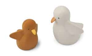 Loma bath toys LW178781782 Liewood Badspeeltjes Vogels Loma (set van 2) - Mustard Mix 5715493131661 (2)