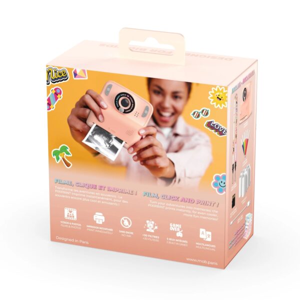 MOB Kindercamera Pixiprint Click and Print Roze 3701613300743