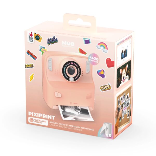 MOB Kindercamera Pixiprint Click and Print Roze 3701613300743