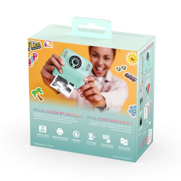 MOB Kindercamera Pixiprint Click and Print Turquoise 3701613300736