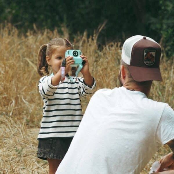 MOB Kindercamera Pixiprint Click and Print Turquoise en Roze bij Grasonderjevoeten (1)