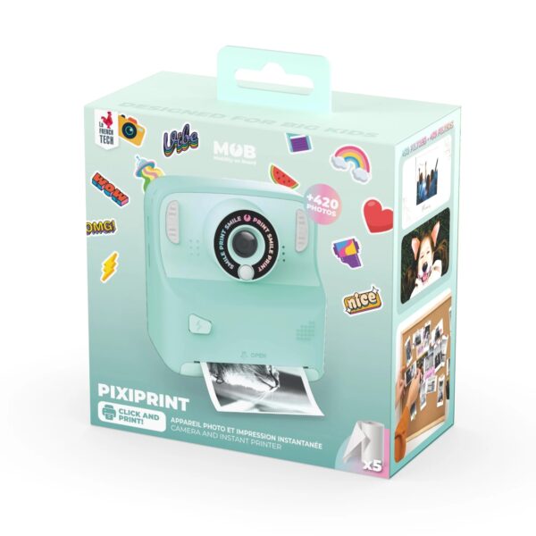 MOB Kindercamera Pixiprint Click and Print Turquoise 3701613300736