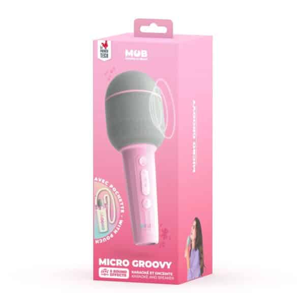 MOB Microfoon Karaoke Groovy Roze 3701613300729