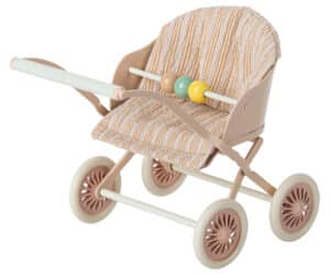 Maileg Buggy Stroller Baby Mice - Rose 5707304127963 - 11-3107-01 (1)