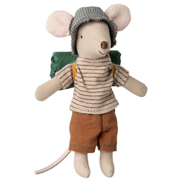 Maileg Hiker Mouse Big Brother Thin Stripes 5707304142157