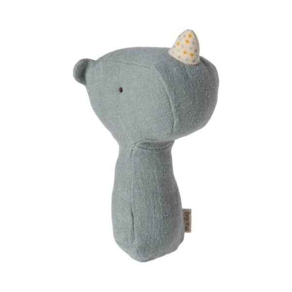 Maileg Lullaby Friends Rammelaar Neushoorn Dusty Blue 5707304137542