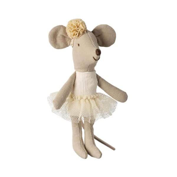 Maileg Muizen Ballerina Mouse Little Sister Off White 5707304138440