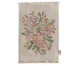 Maileg Poppenhuis Accessoires Vloerkleed Flowers Medium 5707304140085