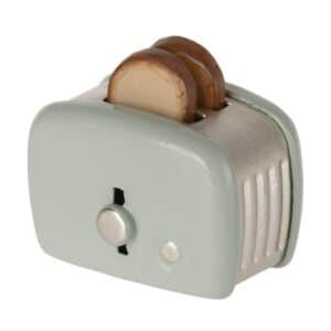 Maileg Poppenhuis Broodrooster Toaster Mint 5707304134060 (2)