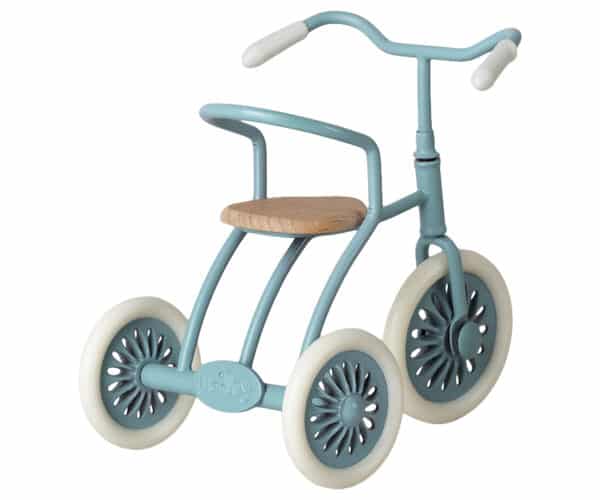 Maileg Tricycle Abri Driewieler met Hokje - Petrol Blue 11-3104-00 (2)