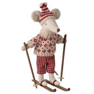 Maileg Winter Mouse Mum Mouse Ski Set 5707304140788