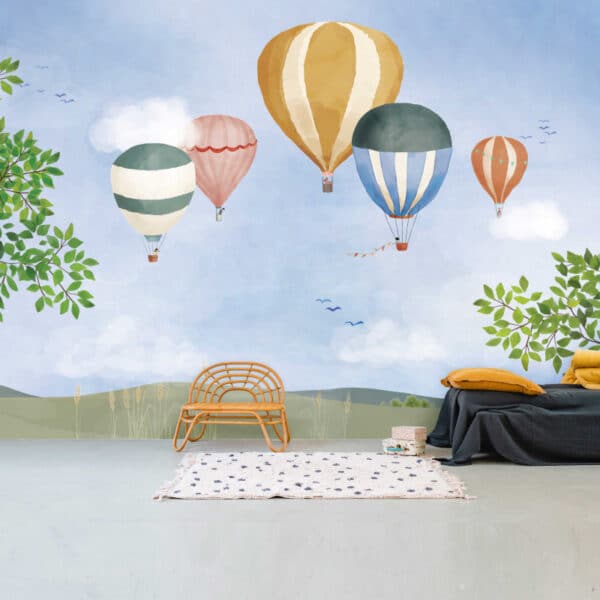 Mimi'lou Behang Panorama Hot Air Balloons XL 3700792697668 (2)