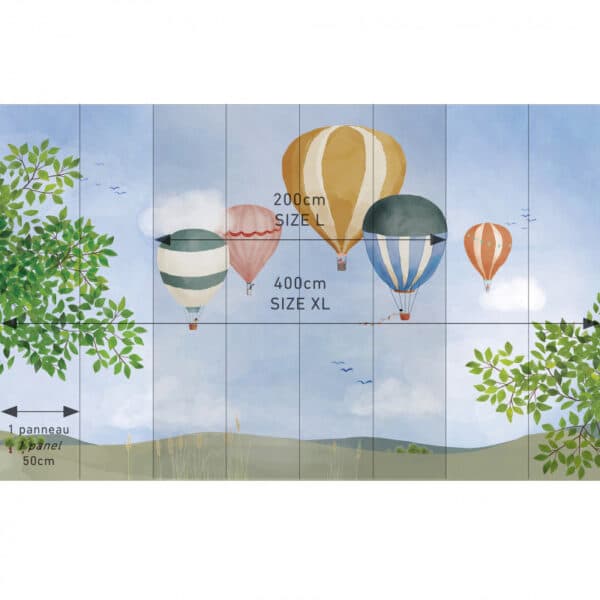 Mimi'lou Behang Panorama Hot Air Balloons XL 3700792697668 (4)