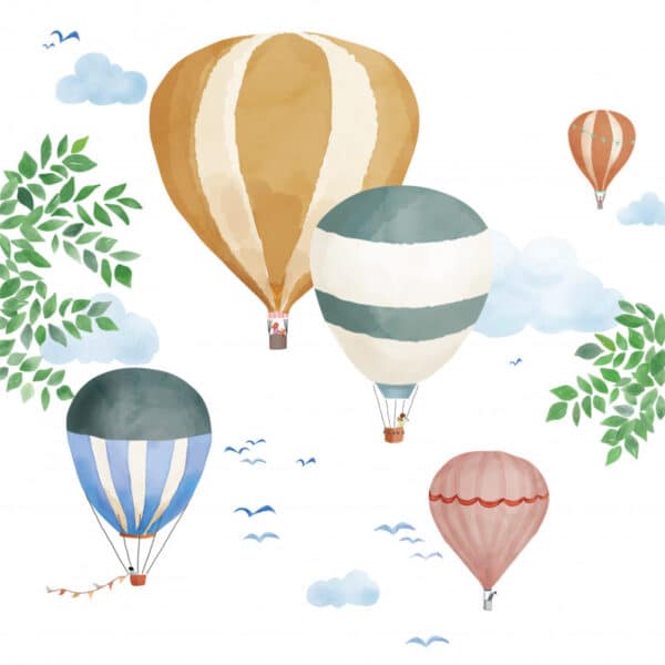 Mimi'lou Muursticker Hot Air Balloons XL 3700792686648 (1)