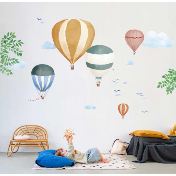 Mimi'lou Muursticker Hot Air Balloons XL 3700792686648 (3)