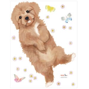 Mimi'lou Muursticker Puppy Labradoodle 3700792606813 (2)